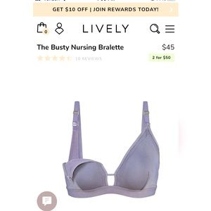 3 Lively Busty Nursing Bralettes NWOT